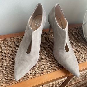 Vince Camuto grey suede booties